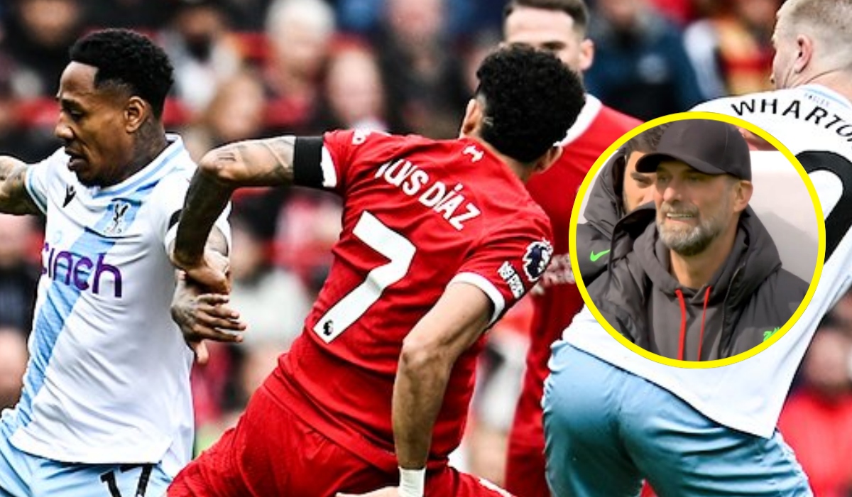 Reacción de Jurgen Klopp al golazo, a puro toque, de Crystal Palace contra Liverpool