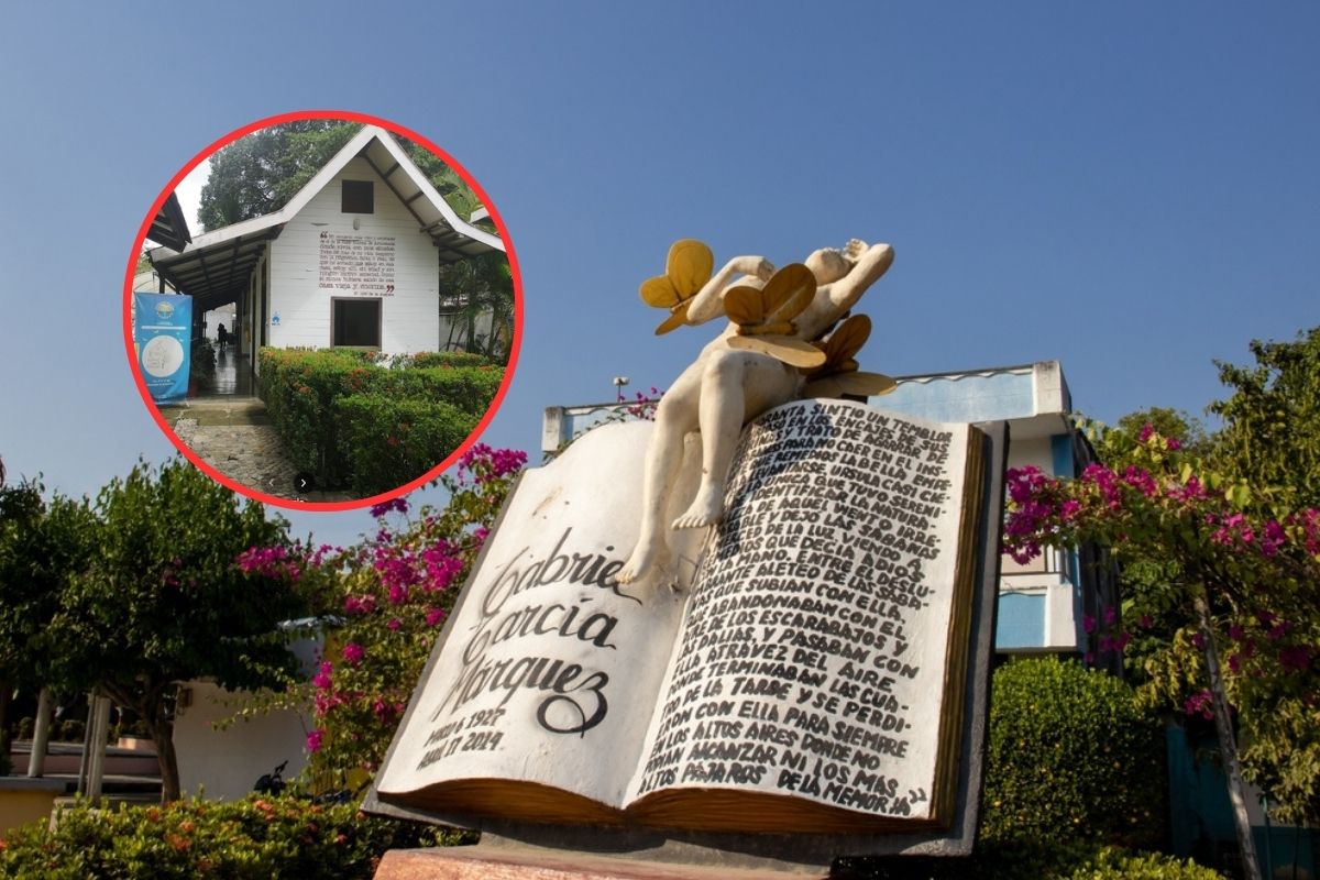 Gabriel García Márquez y casa en Aracataca