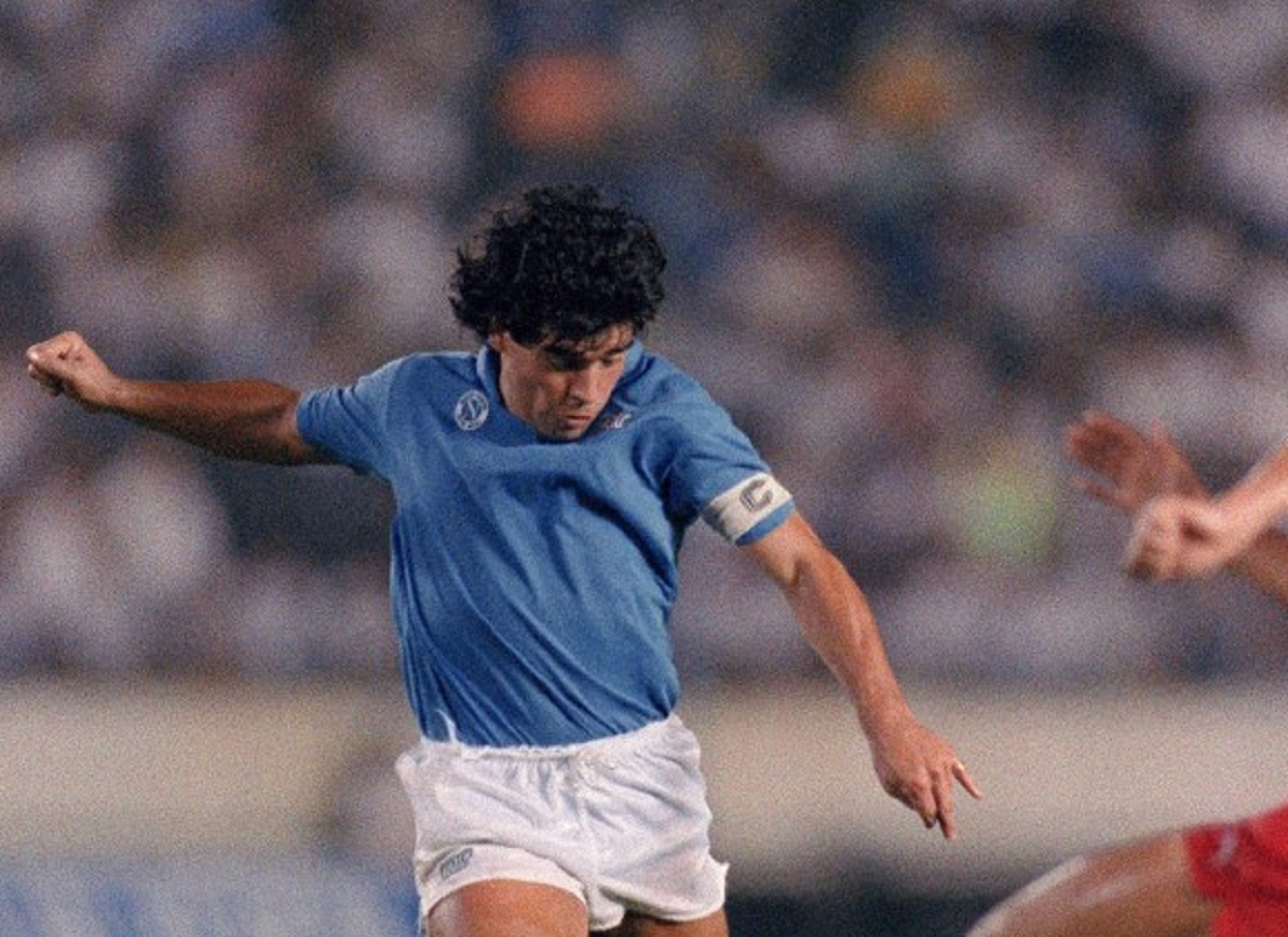 Diego Maradona, en su época con el Napoli