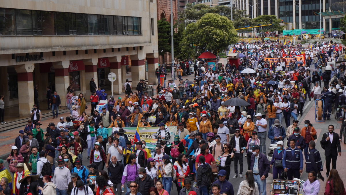 Así serán las marchas en Colombia del 21 de abril.