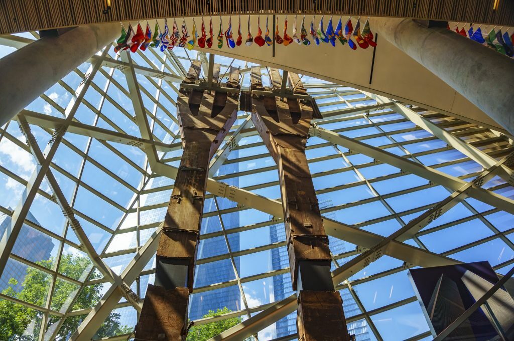 "El tridente", una de las columnas de acero que sostenían parte de la fachada de la Torre Norte del World Trade Center - Foto Shutterstock.