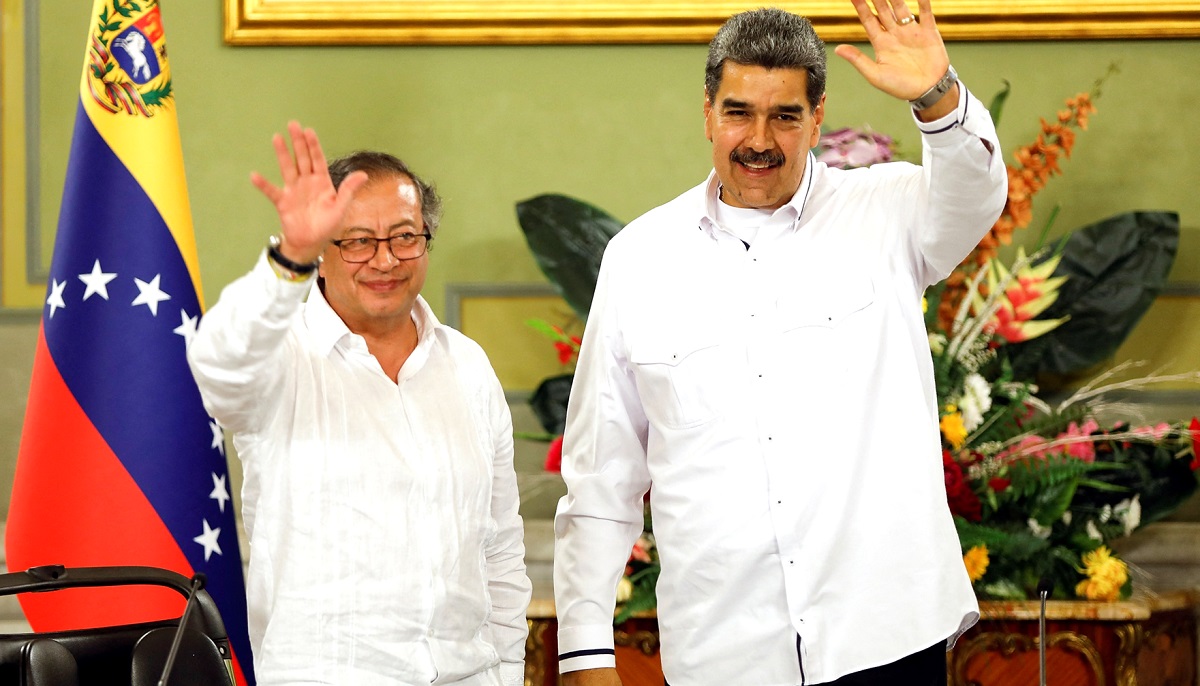 Petro y Maduro, que están entre los presidentes de peor imagen en Latinoamérica