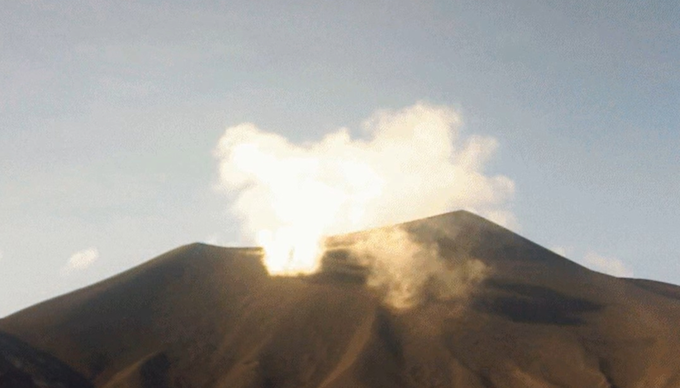 Registro del volcán Puracé. 