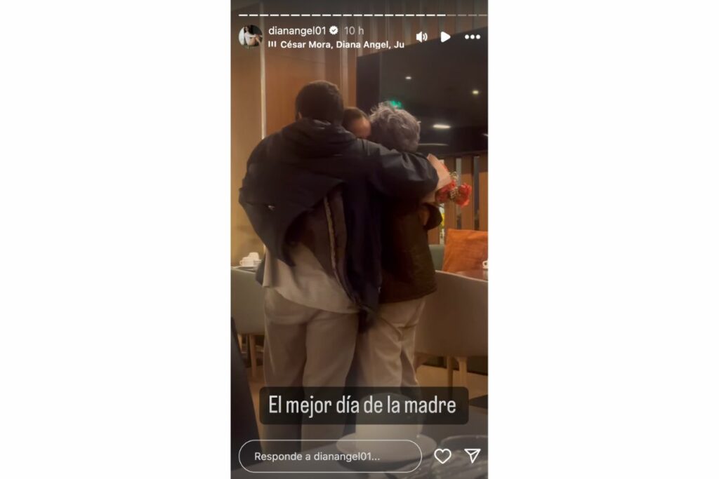 Diana Ángel: encuentro con su mamá y su hijo luego de salida de RCN / captura de pantala instagram @dianangel01