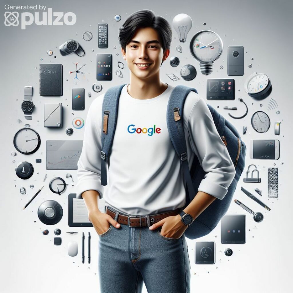 Imagen de hombre que sería la representación de Google en la vida real / Foto de Pulzo hecha con IA