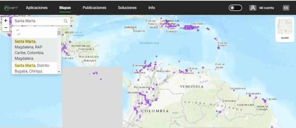 Mapa de redes 5g Colombia. / nPerf