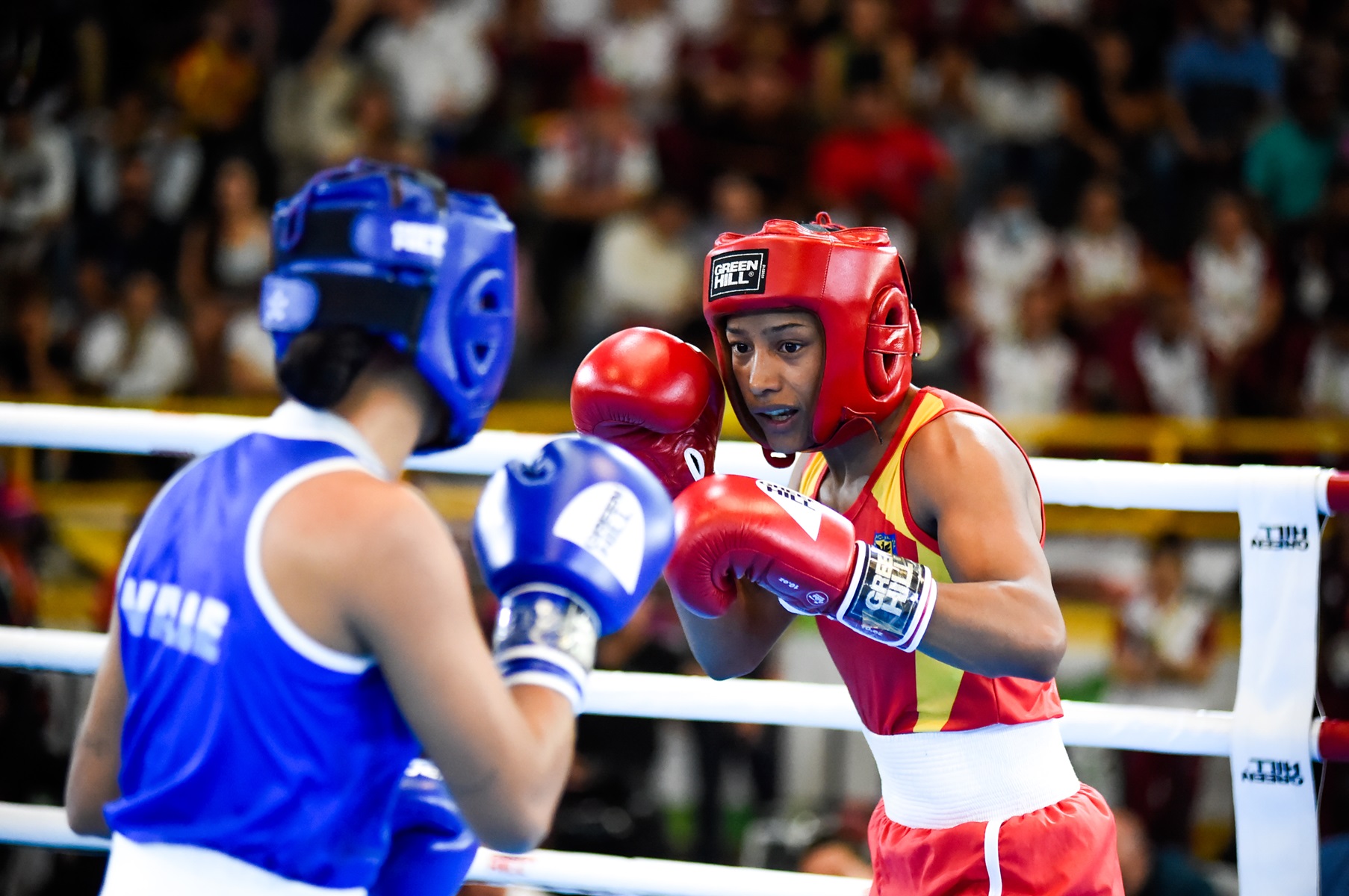 Valeria Arboleda, primera boxeadora bogotana en ir a unos Juegos Olímpicos.