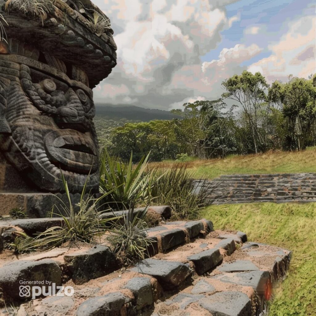 Parque Arqueológico de San Agustín, según la inteligencia artificial.