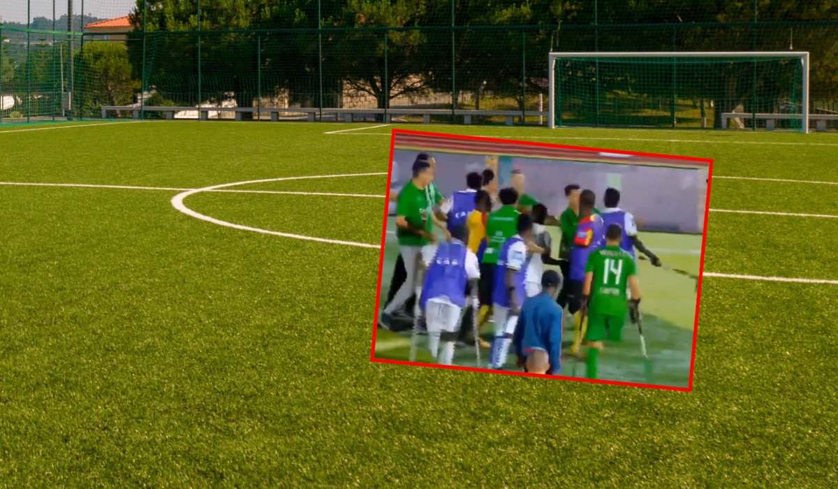 Campeonato de fútbol de amputados terminó en fuerte pelea; volaron las muletas