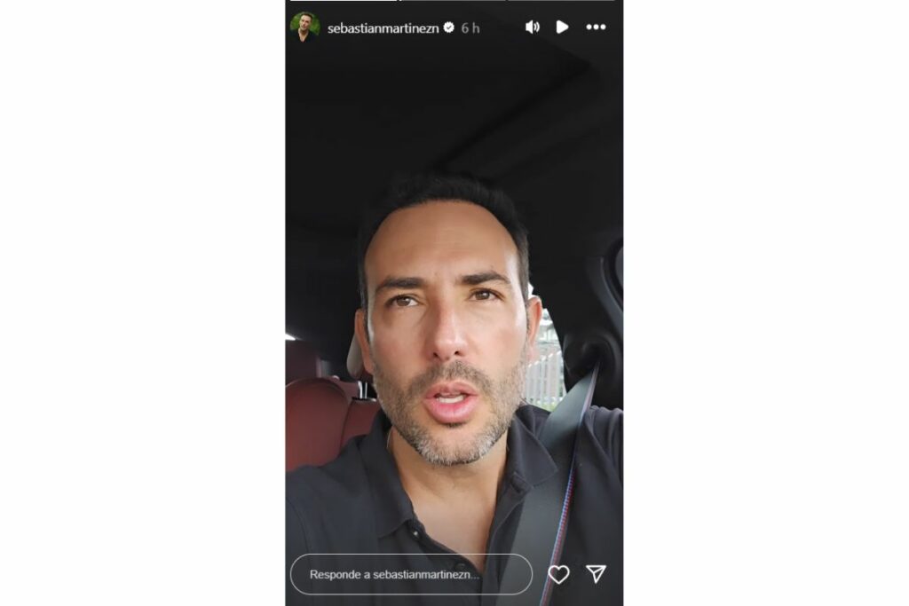 Sebastián Martínez la está pasando mal y contó detalle que odia de ser actor / captura de pantalla instagram @sebastianmartinezn