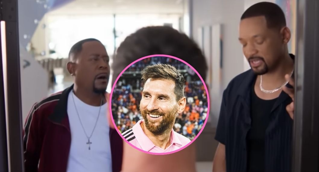 Lionel Messi apareciendo en el tráiler de 'Bad boys' junto a Will Smith y Martin Lawrence