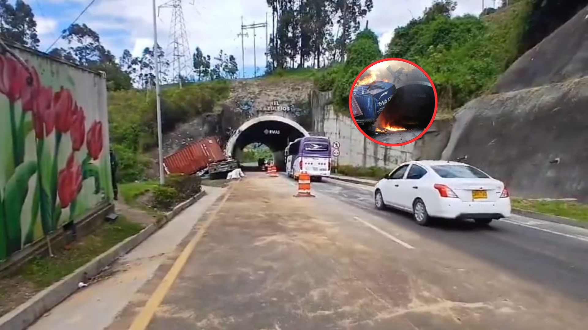 Accidente en La Línea hoy: habilitan paso a un carril para que viajeros pasen