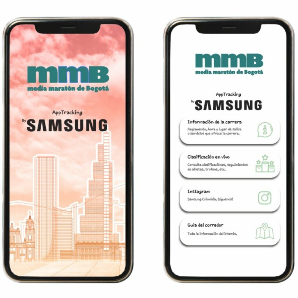 Foto: La nueva app de Samsung y la mmB.