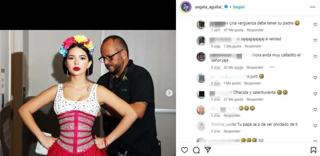 Ataques a Ángela Aguilar por su noviazgo con Christian Nodal. / Instagram @angela_aguilar_