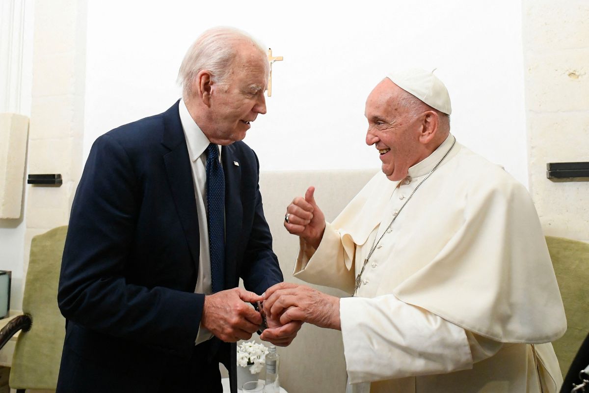 El papa Francisco y Joe Biden se reunieron para pedir alto al fuego en Gaza