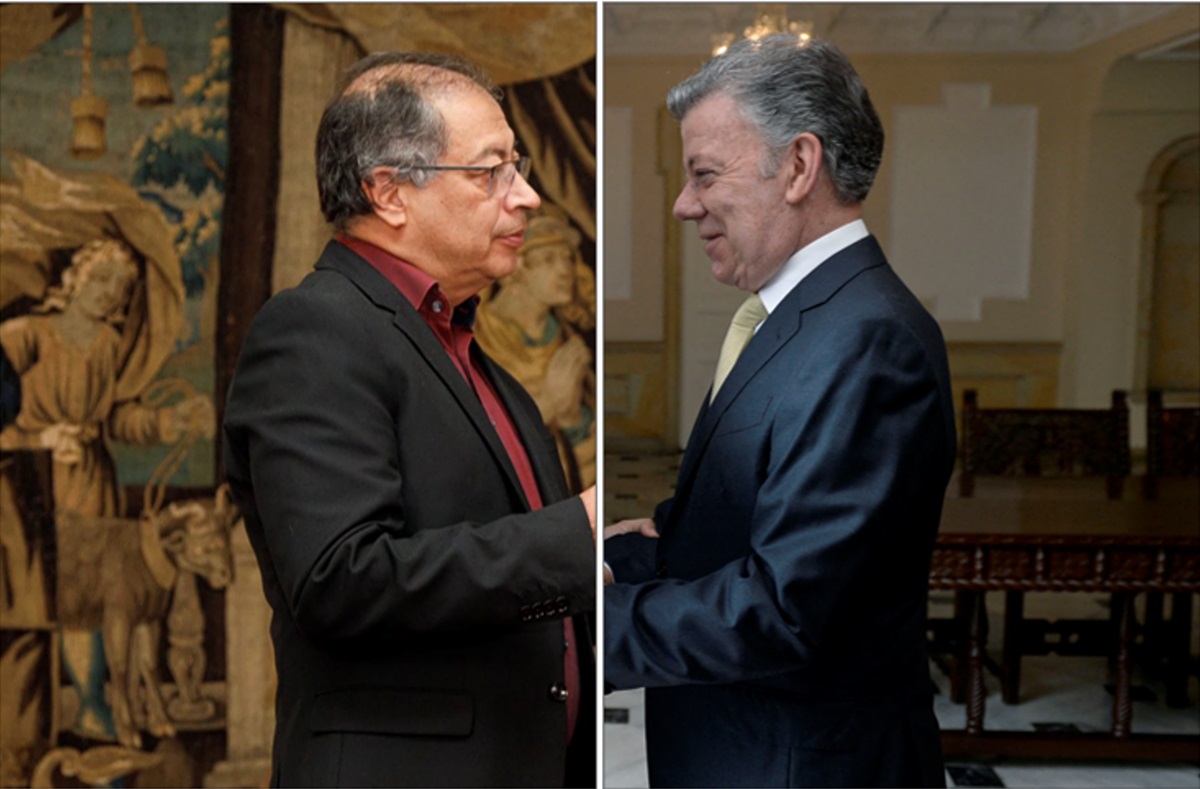 Gustavo Petro vs. Juan Manuel Santos: bombardear o no para buscar la paz