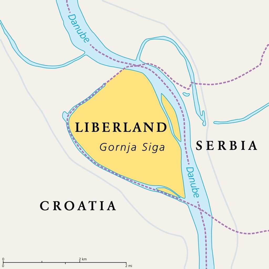 Ubicación de Liberland / Shutterstock