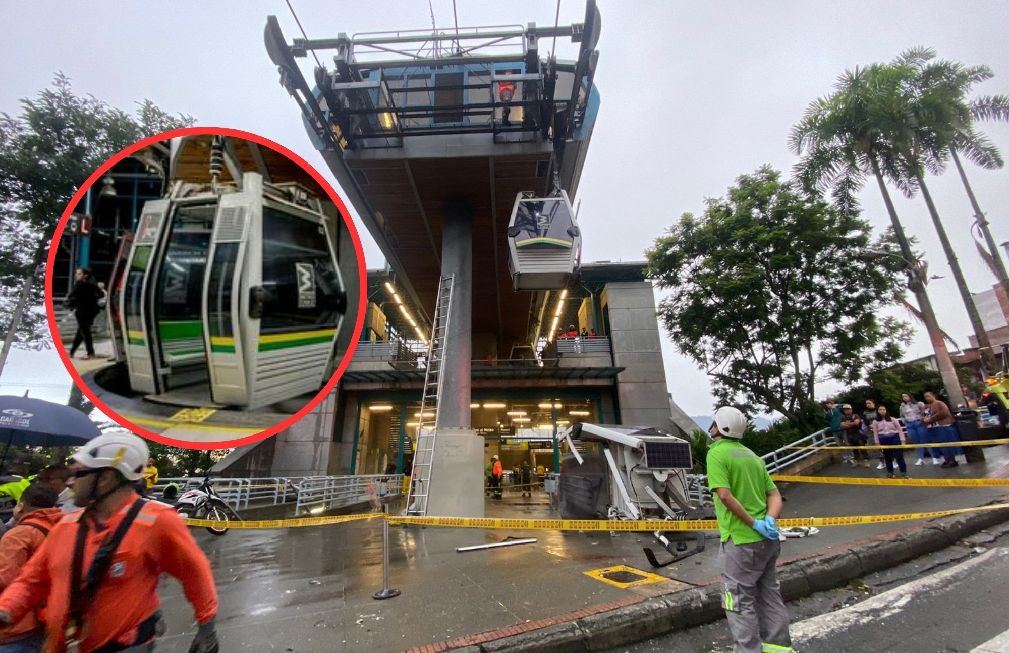 Mujer herida que cayó de metrocable de Medellín explicó causas del accidente