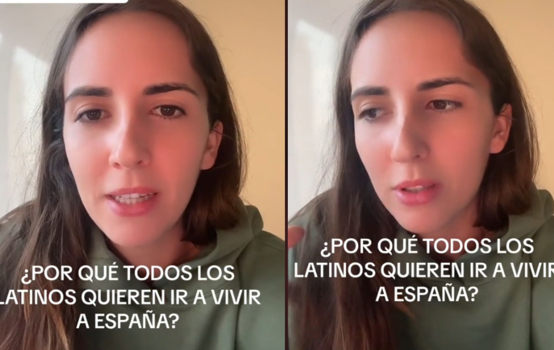 Video: Tiktoker española dice que es un desastre que latinos emigren a España.