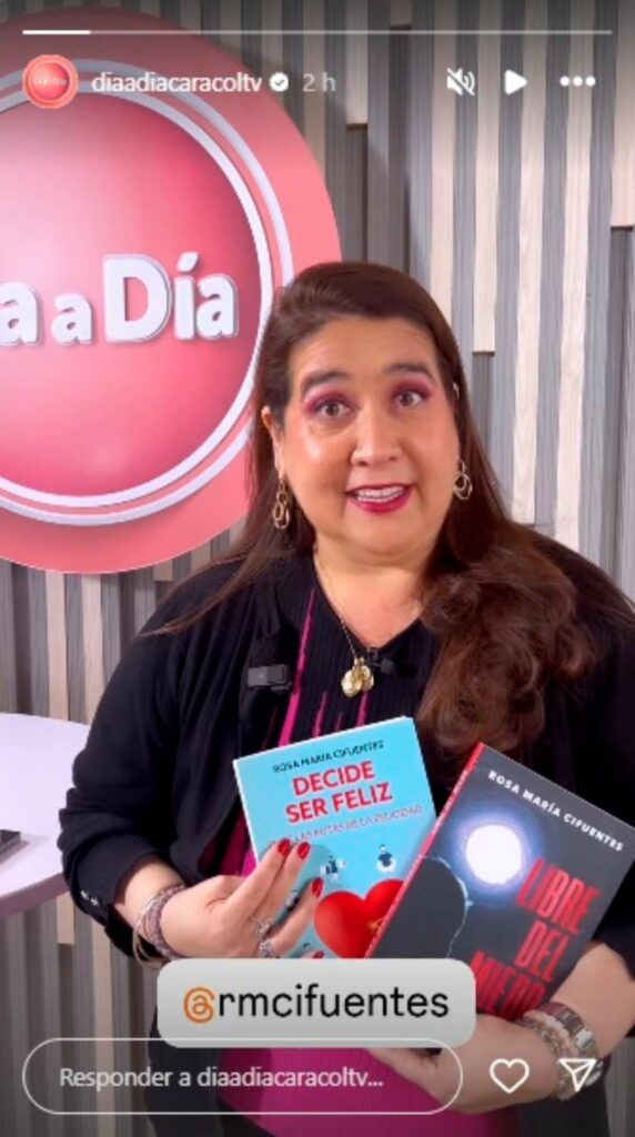 Rosa María Cifuentes, astróloga predictiva en 'Día a día'./ Instagram @diaadiacaracoltv