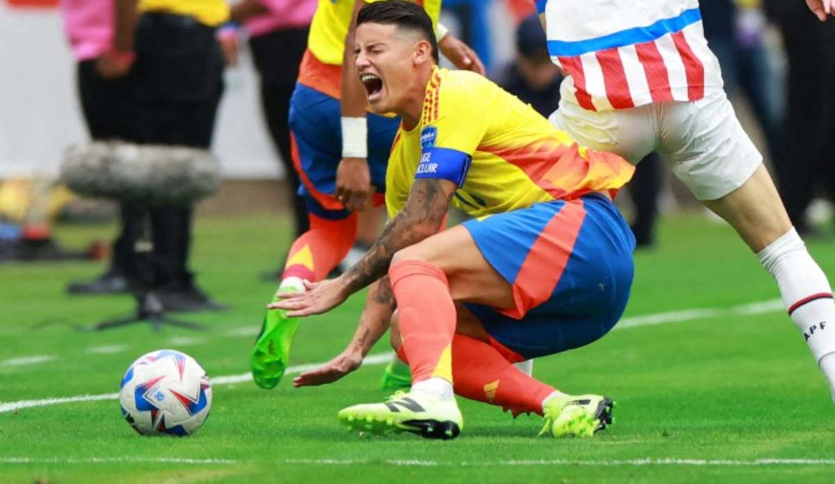 Foto de James Rodríguez, en nata de que Selección Colombia en Copa América 2024 busca acabar con maldición rara 