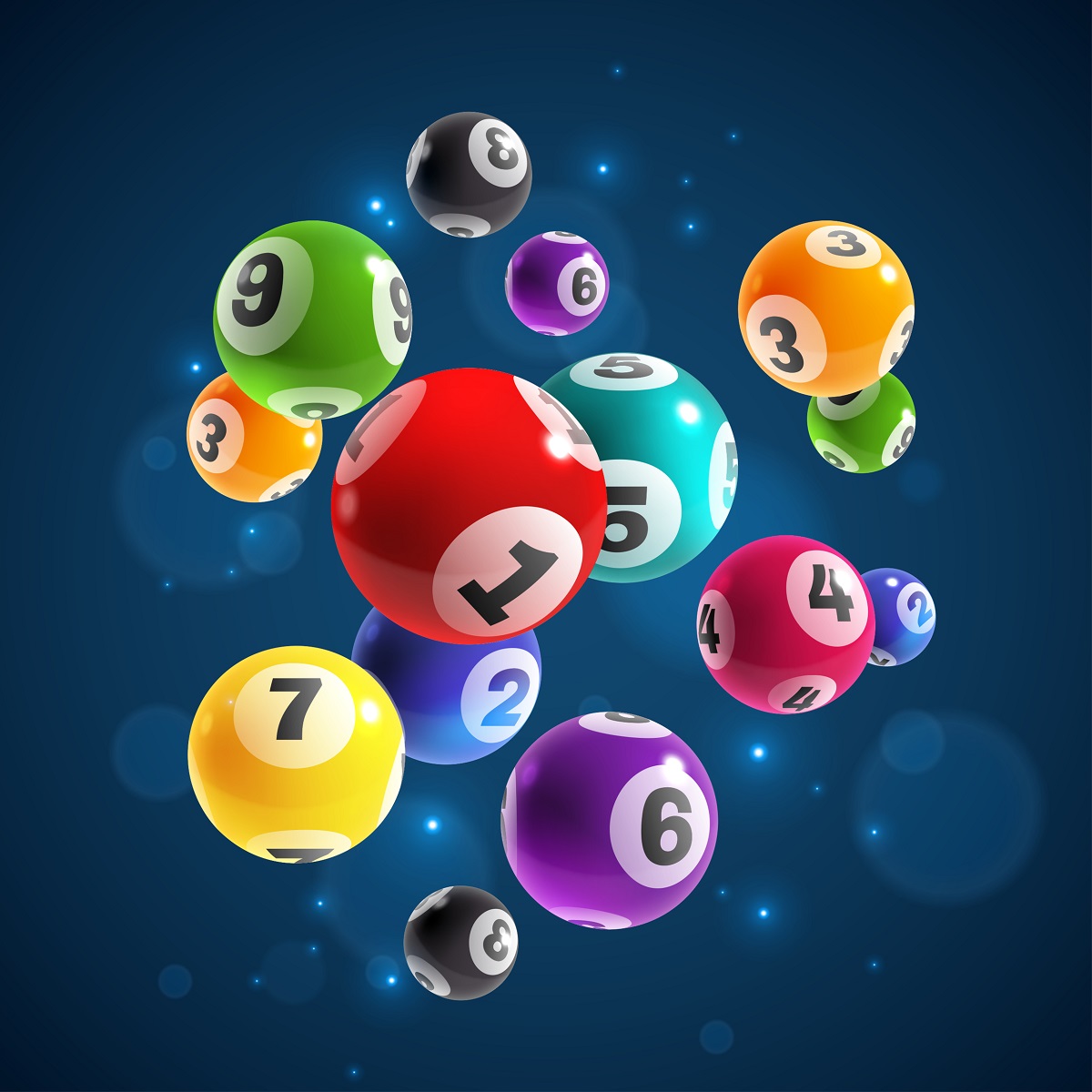 Bolas de lotería, en nota sobre números que más caen en Powerball
