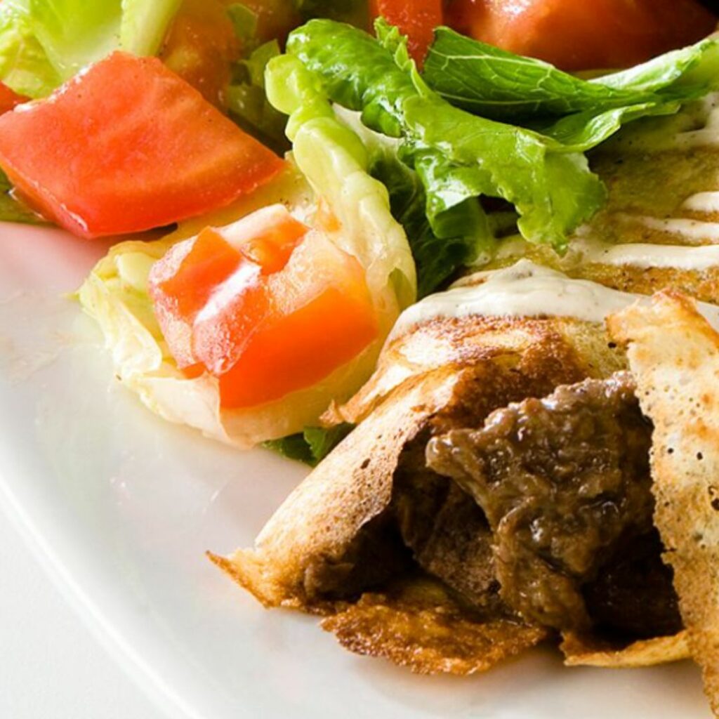 Crepe de Lomo Árabe de Crepes & Waffles.