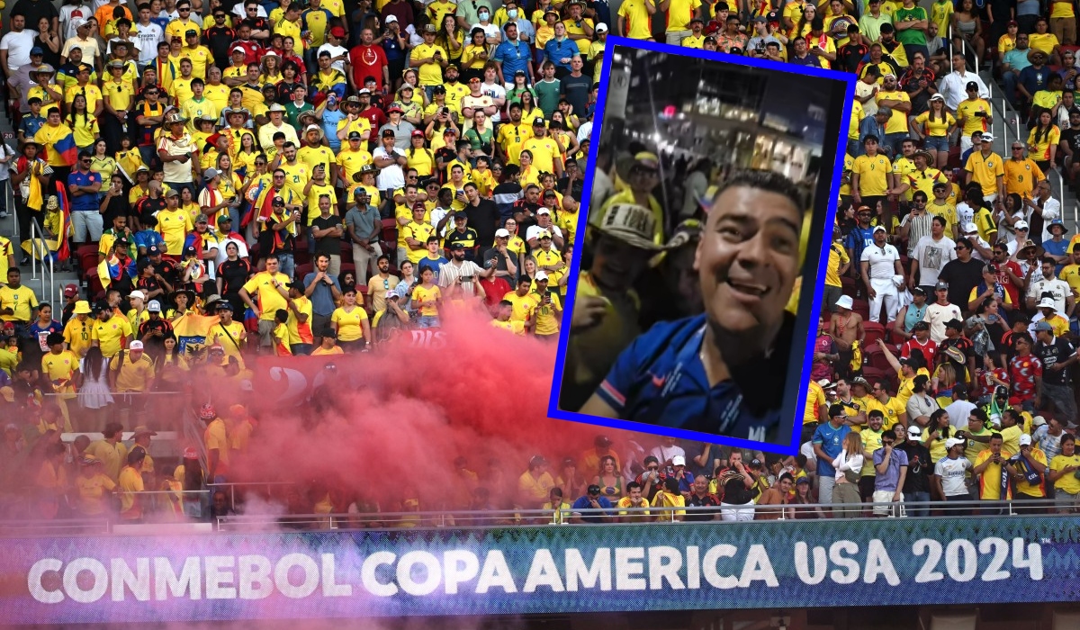 Eduardo Luis, con canción incluida, calentó banderazo de Colombia
