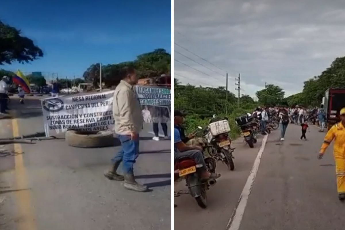 Campesinos bloquean la Ruta del Sol en el Cesar: ¿qué están exigiendo?