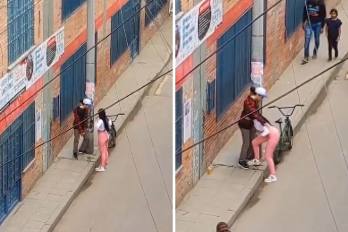 La historia del video viral en el que una mujer cargó a su novio borracho y se lo llevó y su bicicleta