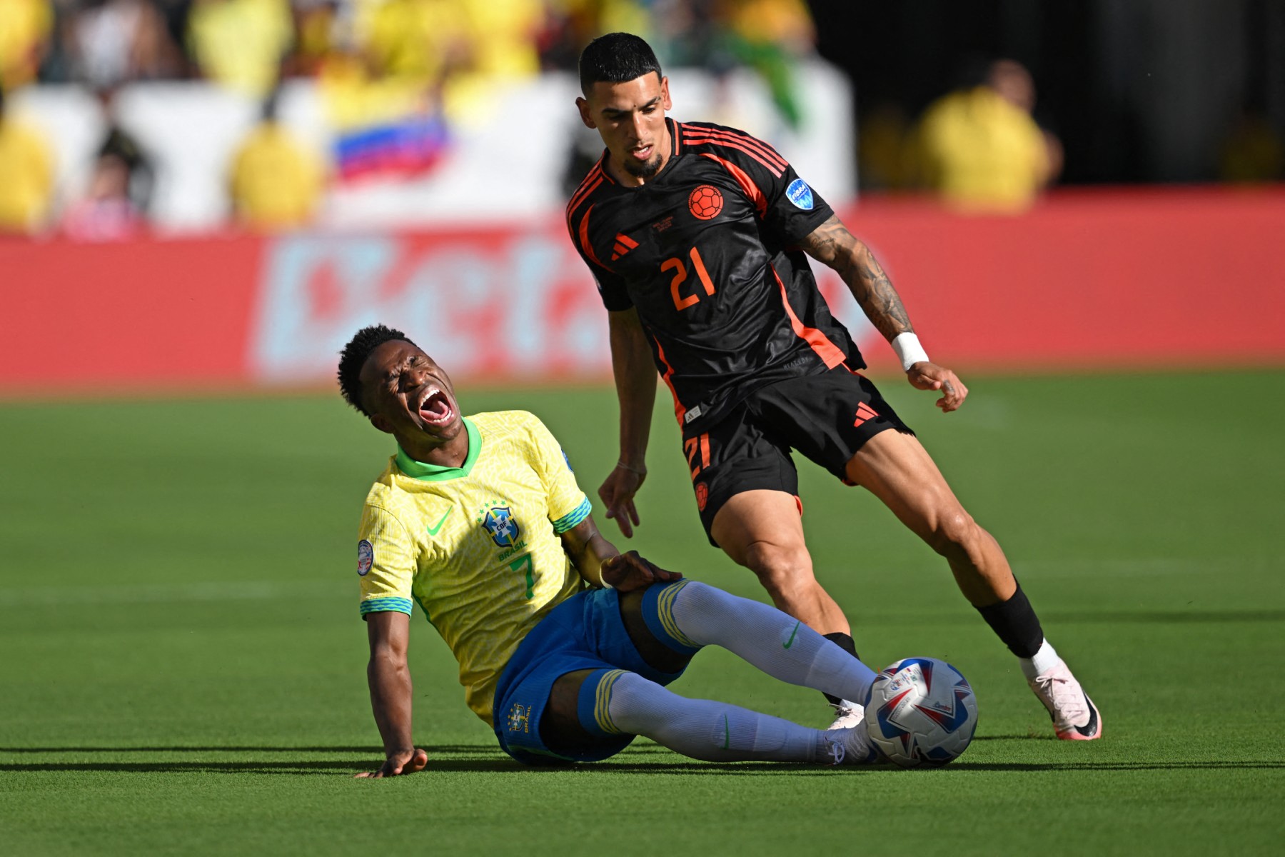 Vinicius, el culpable de la eliminación de Brasil.