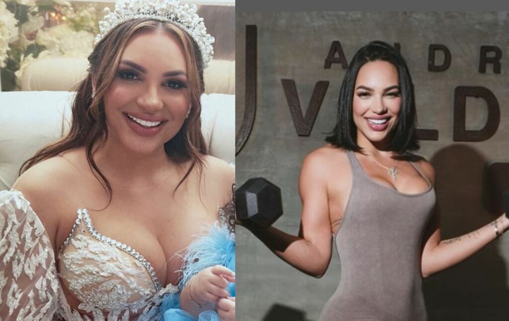 Antes y después de Andrea Valdiri.