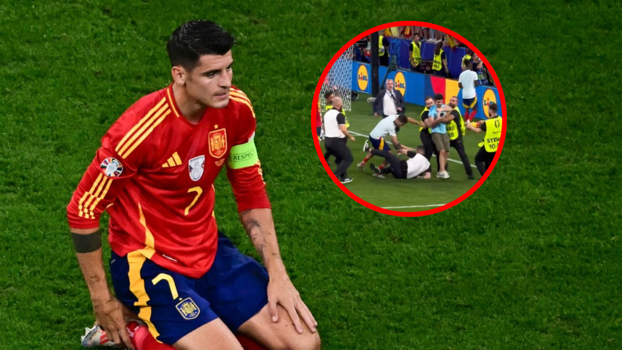 Álvaro Morata fue lesionado por guarda de seguridad tras España vs. Francia: detalles y video de lo que le pasó