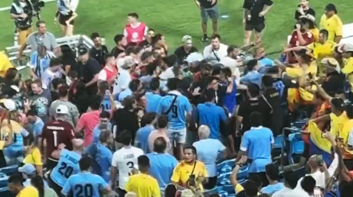 Pelea de jugadores de Uruguay con hinchas de Colombia en Copa América: por qué fue