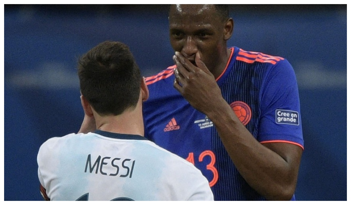 Pelea entre Messi y Yerry Mina que revivirá en Argentina-Colombia