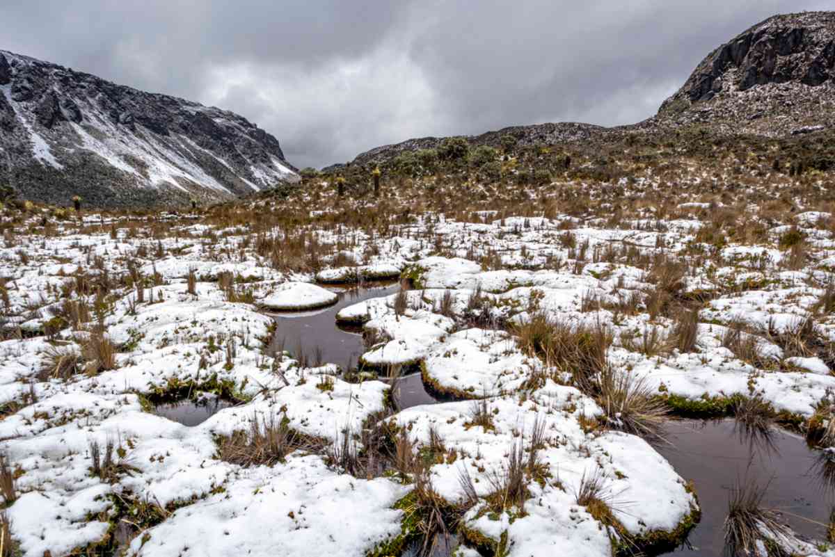 Foto nevado colombiano, en nota de dónde conocer la nieve en Colombia aparte de Nevado del Ruíz, en sitios cercanos