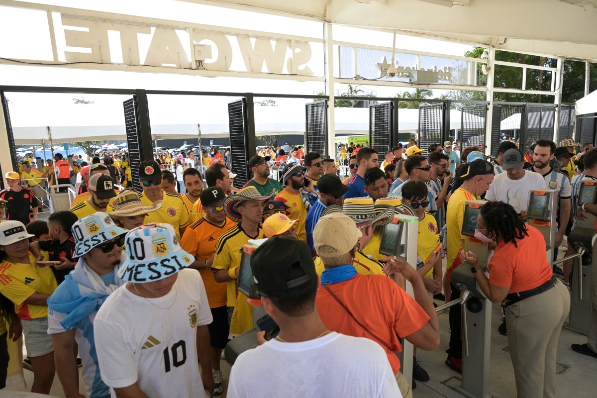 Hard Rock Stadium de Miami, antes de la final de la Copa América 2024.