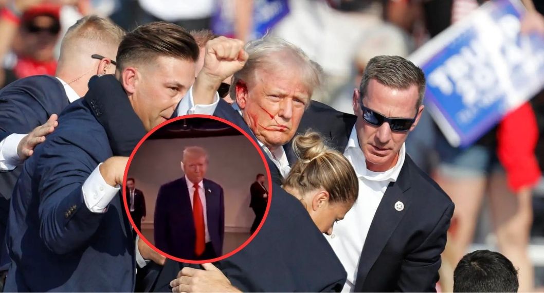 Donald Trump apareció tras atentado en Pensilvania, con la oreja vendada: foto