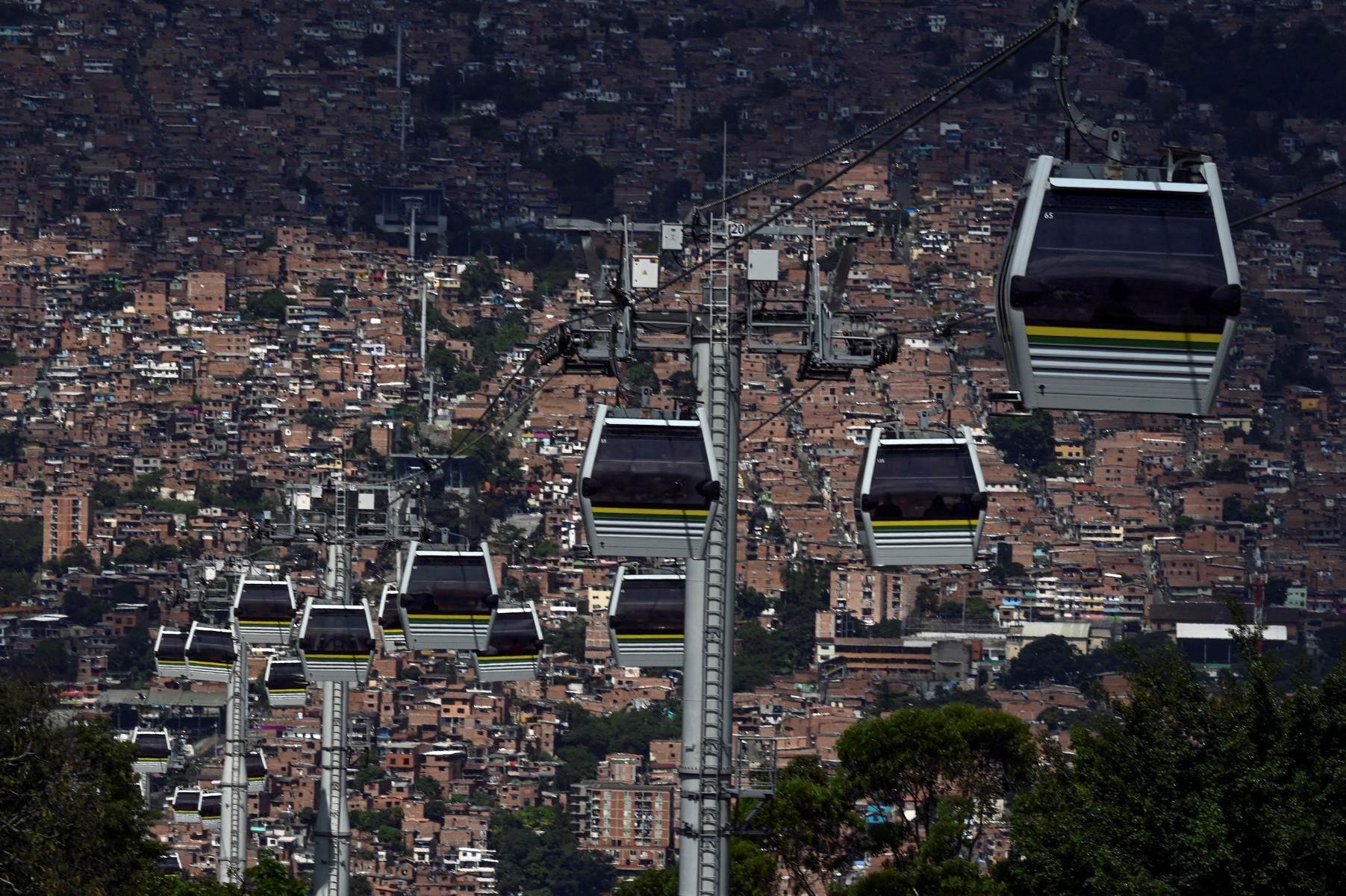 Línea K del metrocable de Medellín ya volvió a operar sin problemas.
