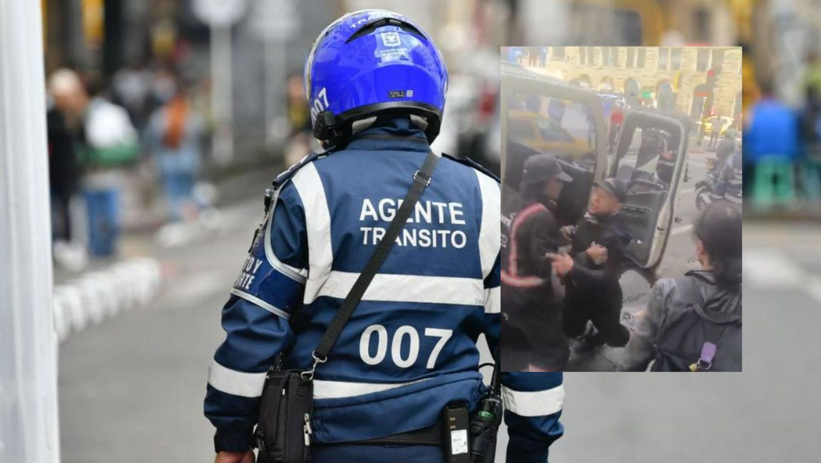 Bogotá hoy: atacaron a golpes a agentes de tránsito y operarios de grúa