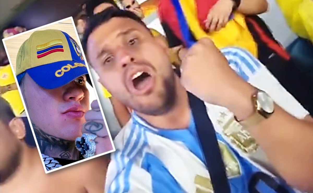 Iván Rodríguez, argentino al que Blessd le quiso “robar” camiseta en final de Copa América