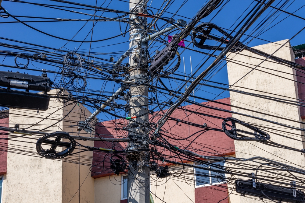 Robo de cables en Bogotá.