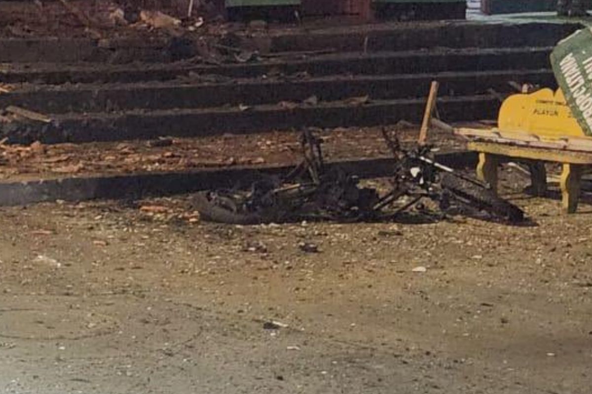 Jamundí en alerta por la explosión de una moto Bomba cerca a la estación de Policía