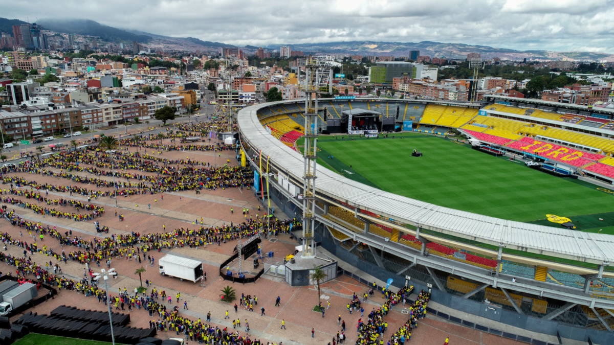 Foto de estadio en Bogotá, en nota de cuál fue el primer supermercado en Colombia, que arrancó cerca a El Campín