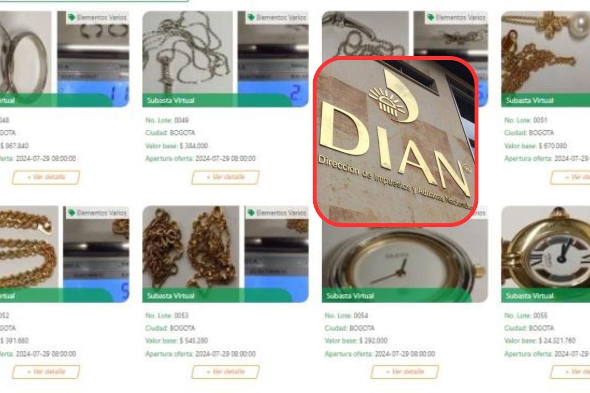 Dian anuncia subasta hoy de relojes, anillos y oro desde los 207.000 pesos en Colombia. Hay más de 100 productos en venta. 