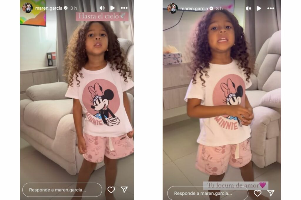 La hija menor de Ómar Geles le dedicó canción a su papá hasta el cielo / captura de pantalla instagram @maren.garcia