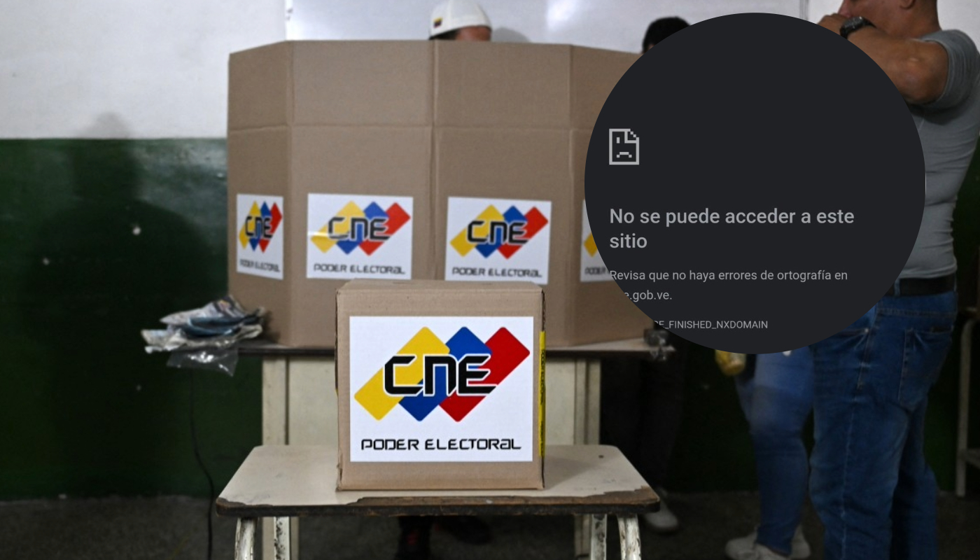 Se cayó la página del Consejo Nacional Electoral en Venezuela. 