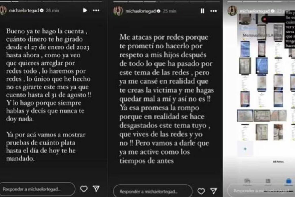 Respuesta de Michael Ortega / Instagram