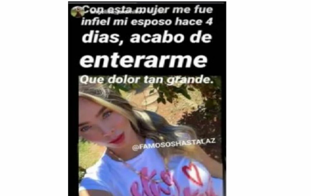 Angélica Jaramillo expuso a la presunta amante de su ex. Foto: Angélica Jaramillo.