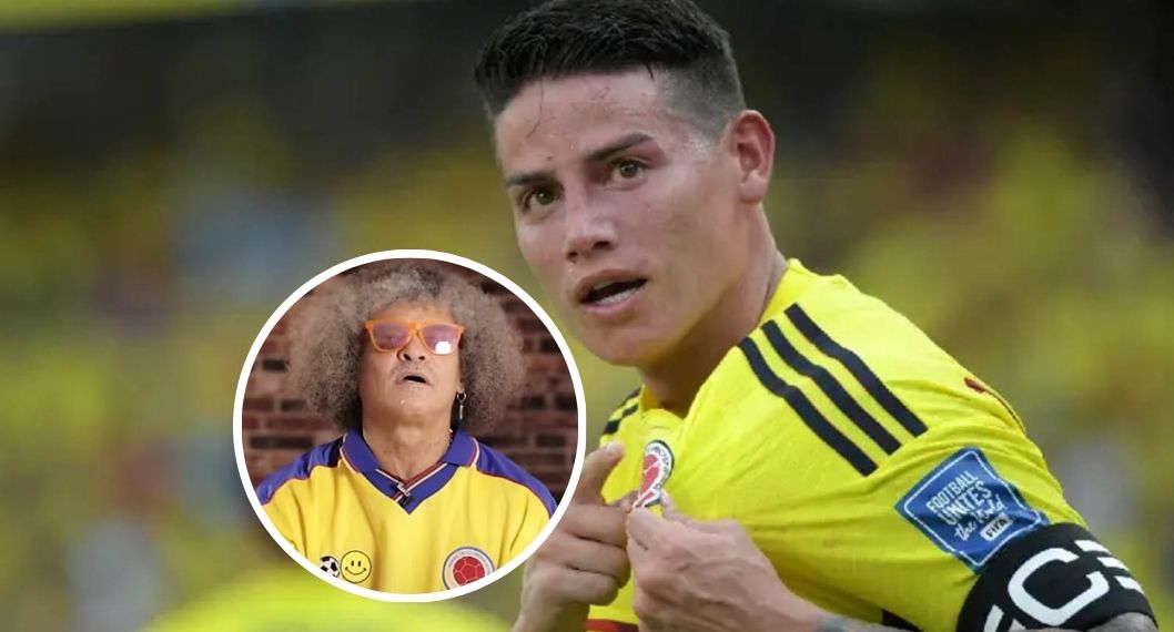 Fotos de Pibe Valderrama y James Rodríguez, en nota de cuáles son los 10 mejores goles de Selección Colombia en mundiales, según Fifa